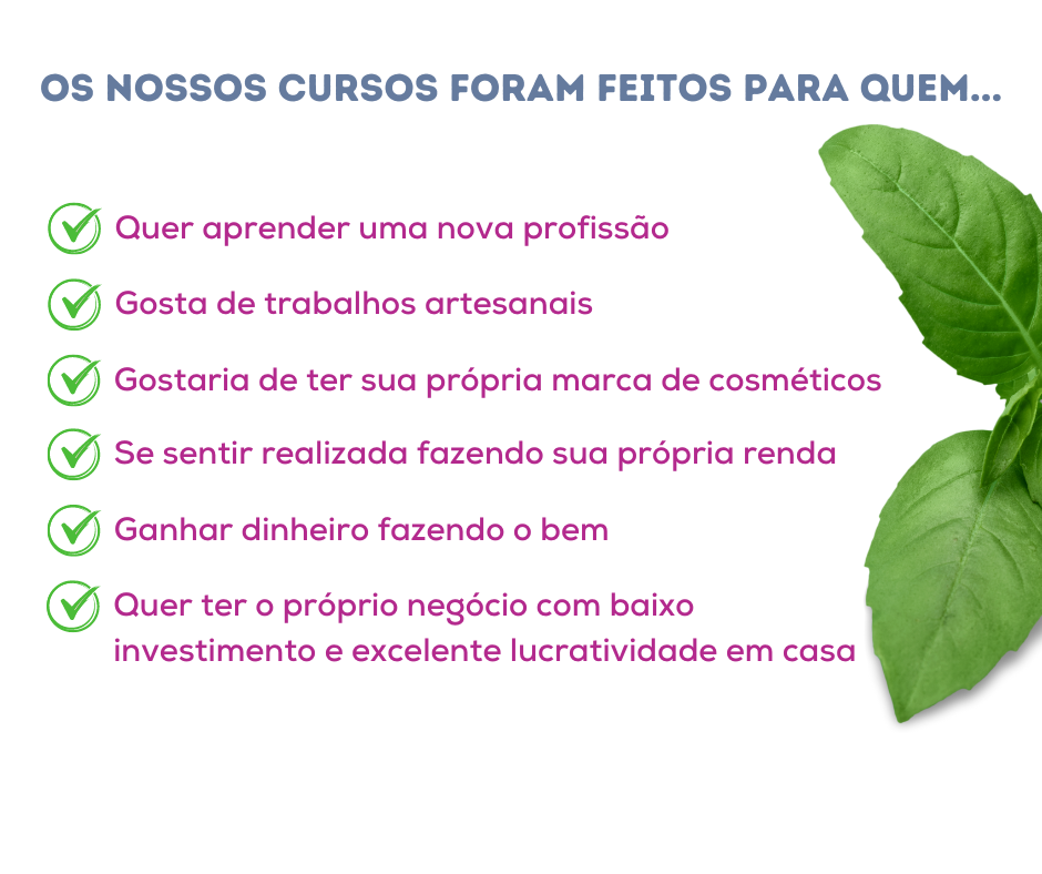 Nossos Cursos são para