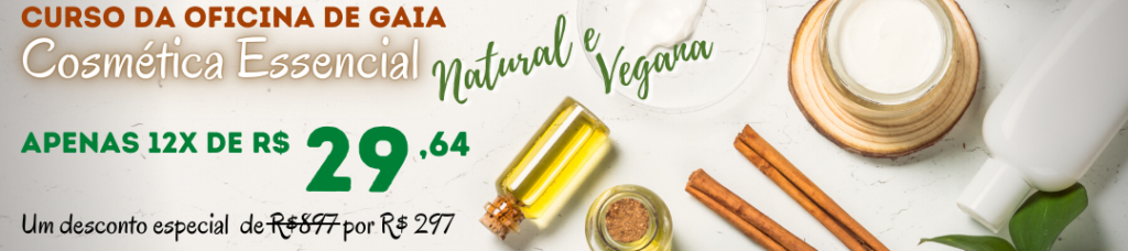 Curso de Cosmética Natural e Vegana